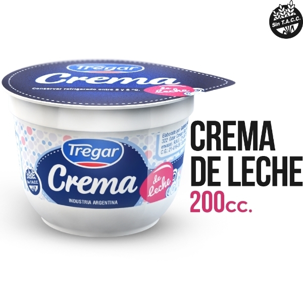 CREMA DE LECHE TREGAR X 200 GR - TREGAR