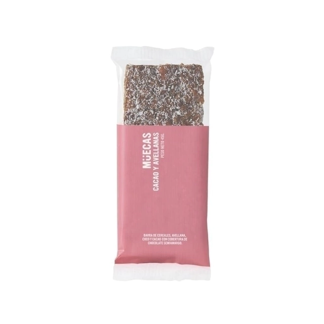BARRITA DE CEREAL CACAO Y AVELLANAS - MUECAS