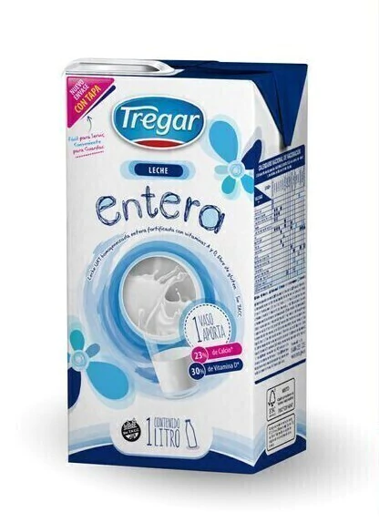 PROMO LECHE LARGAVIDA ENTERA X 1 LT X 12 UN - TREGAR